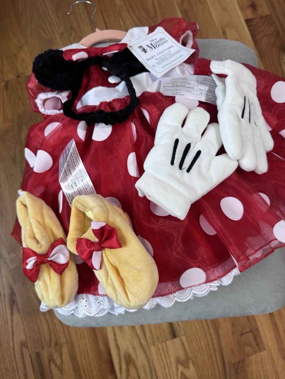 Pottery Barn Kids Disney Minnie Mouse Halloween Costume 6-12 Mo Dress Tutu NWT